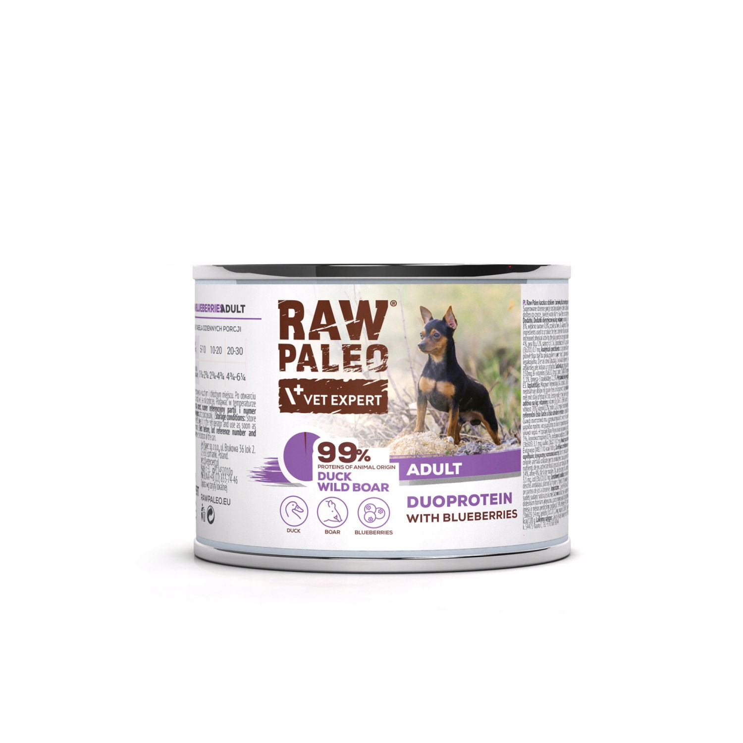Raw Paleo Adult Kaczka & Divina 200G