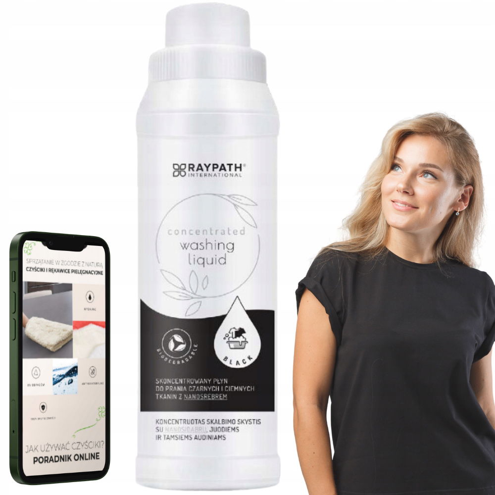 Raypath Kvapalina Na Pranie Tmavého Čierneho Oblečenia Koncentrát 500 ml