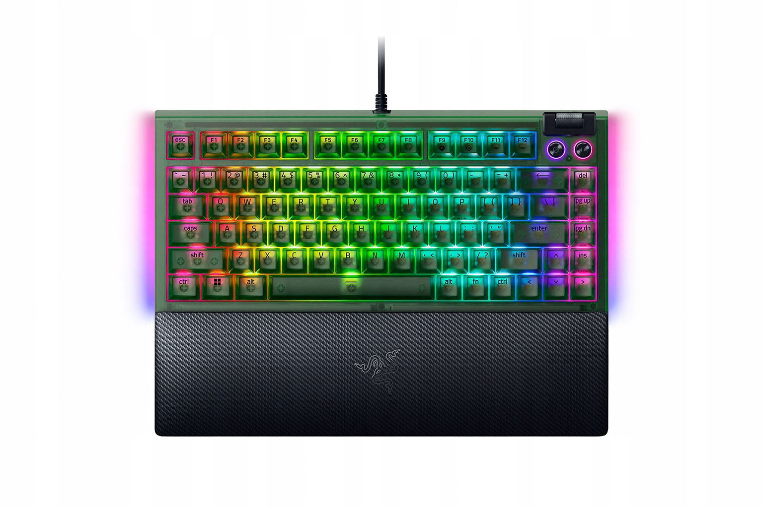 Razer BlackWidow V4 75% Mechanická herná klávesnica Káblová Us Phantom