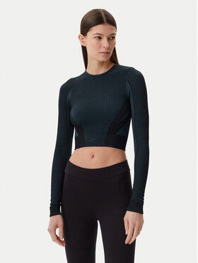 reebok Dámske technické tričko Reebok- Ls Crop 118570 Black Čierna