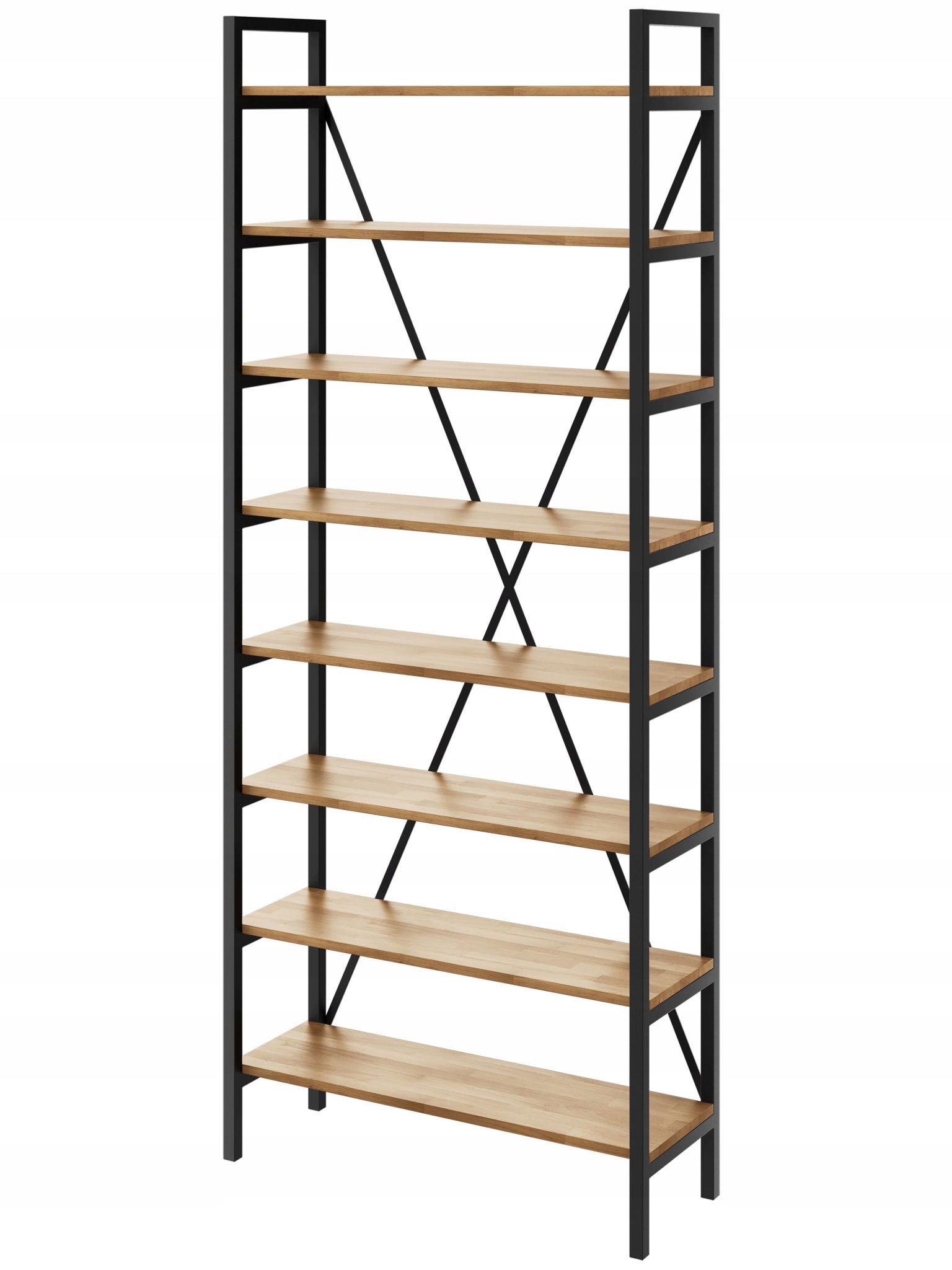 Regál Loft industriálny na knihy dub D8-30 120 cm