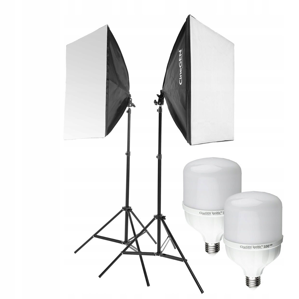 ReLed2 Dvojitý Led set s softboxami 40x60