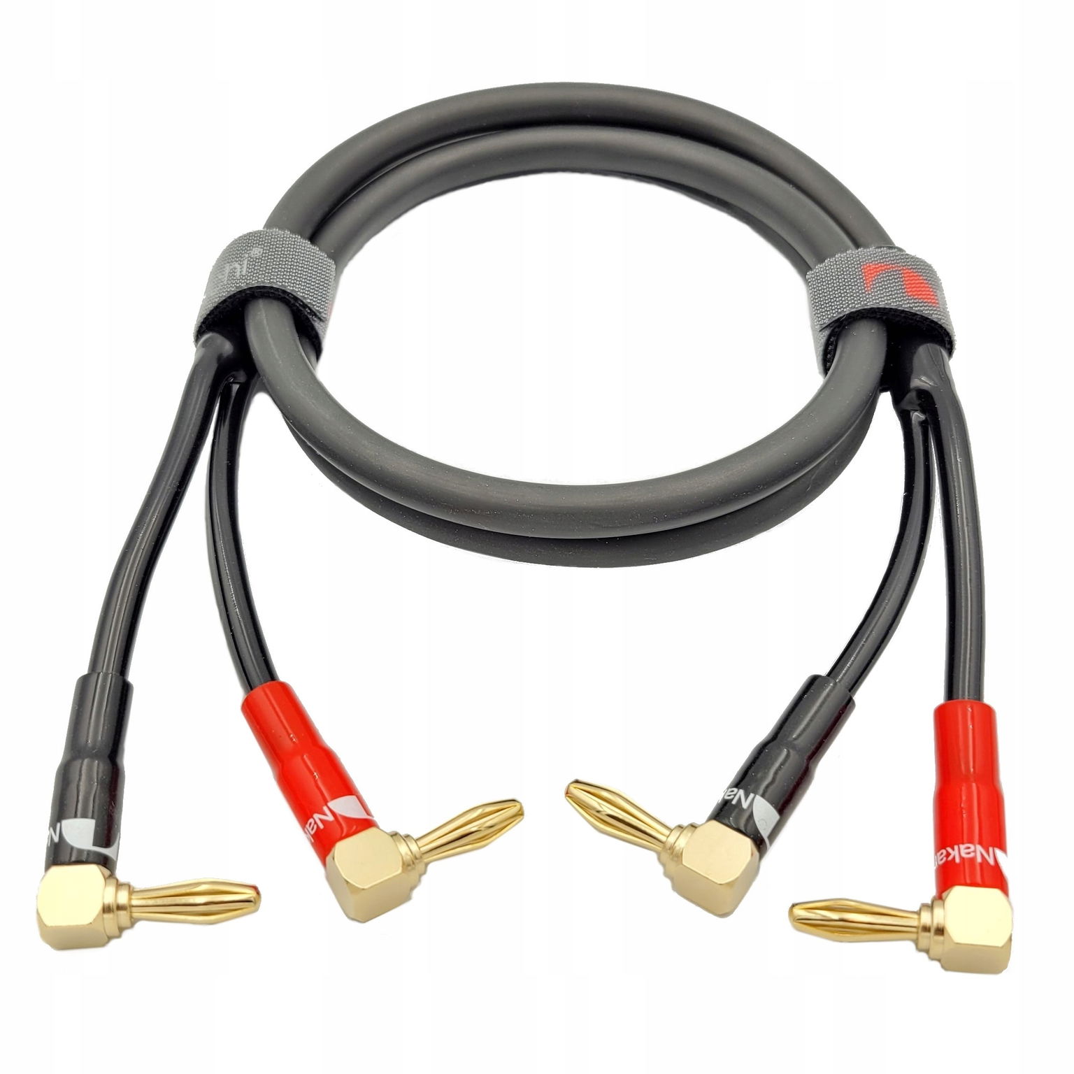 Reproduktorový Kábel Nakamichi 2x2,5 Uhlové Zástrčky 10 m
