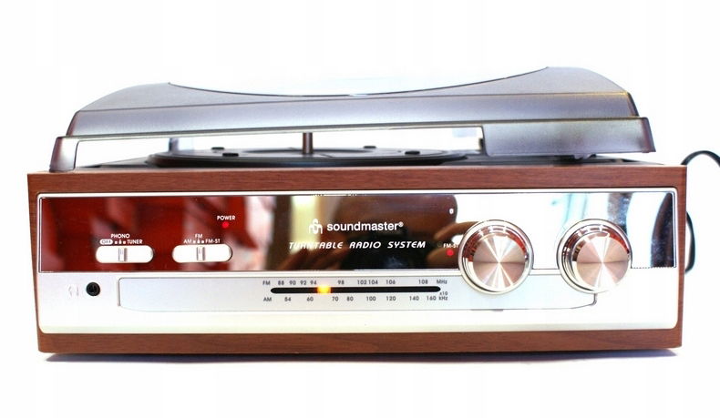 Retro gramofón Soundmaster PL186H Fm rádio