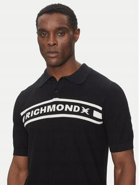 Richmond X Pánsky čierny sveter UMP25128PO