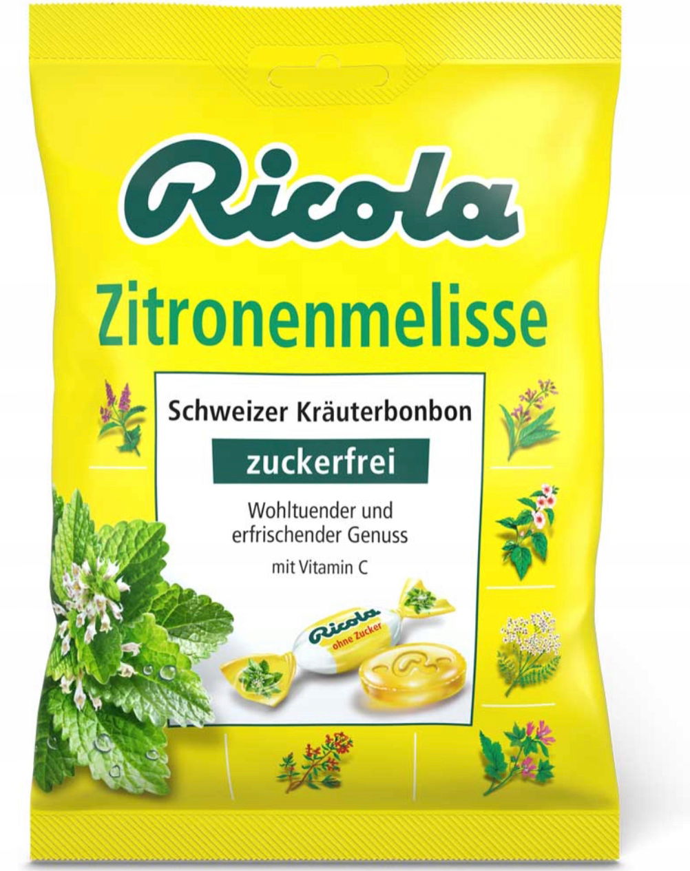Ricola cukríky Zitronenmelisse 75g Z Nemecka
