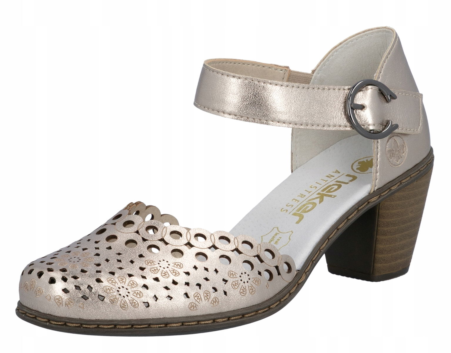 Rieker 40902-90 veľ.40 elegantné sandále, lodičky, poltopánky