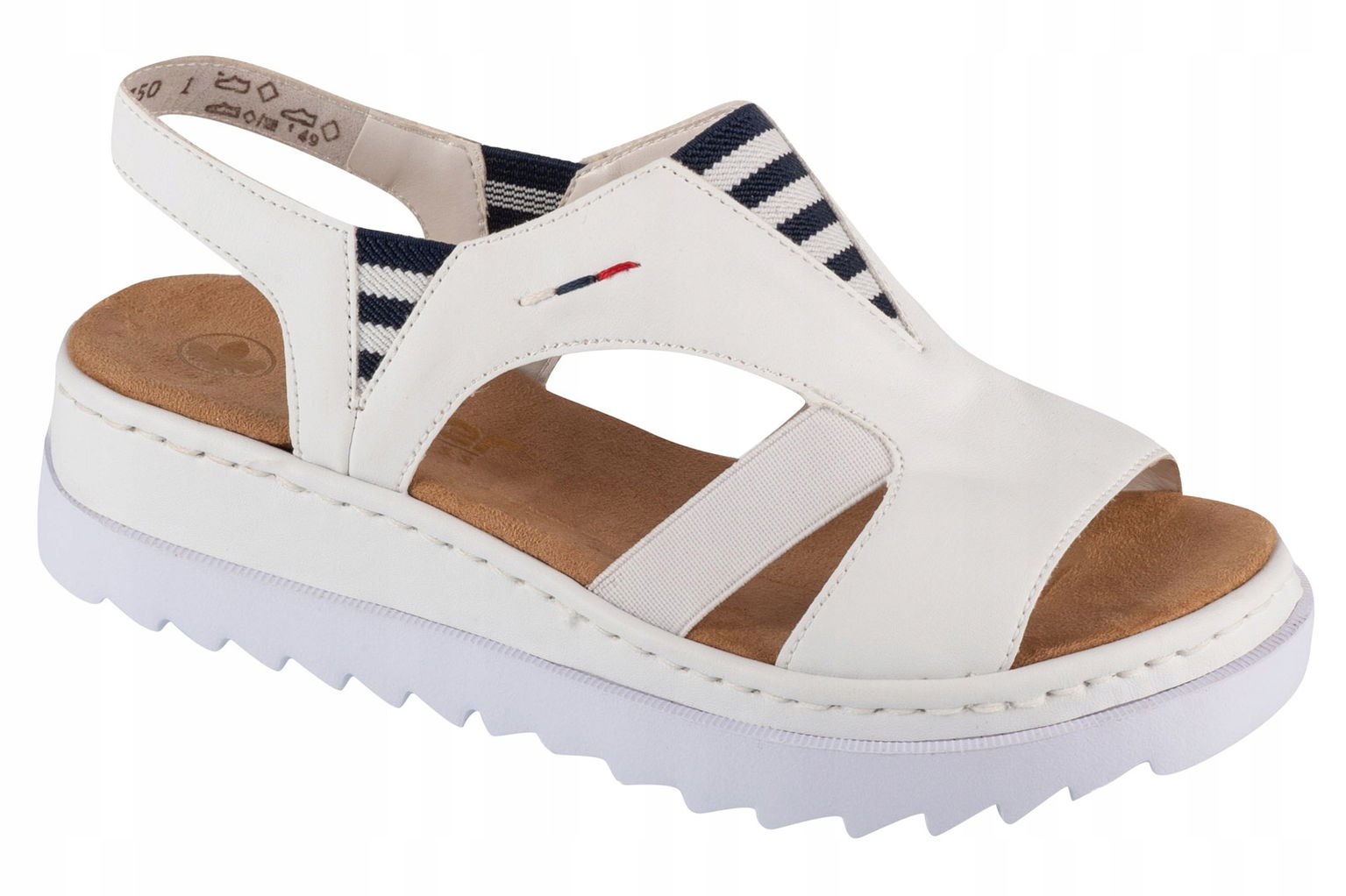 Rieker Sandals [36] Dámske sandále Biele