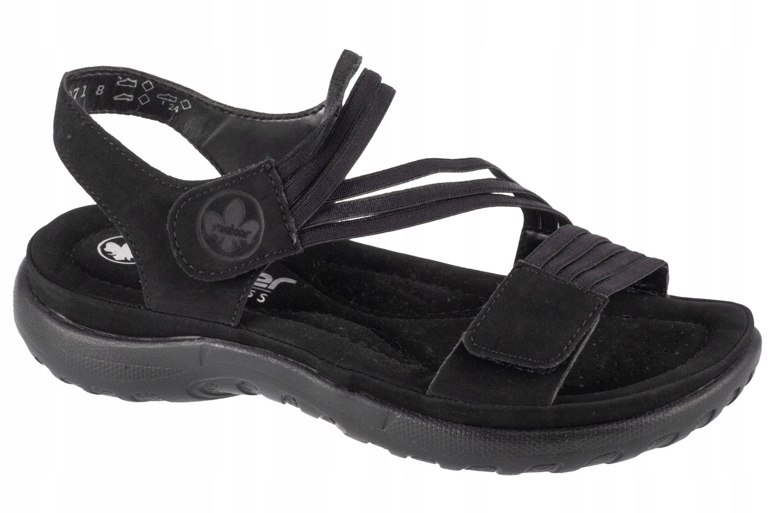 Rieker Sandals [36] Dámske sandále Čierna