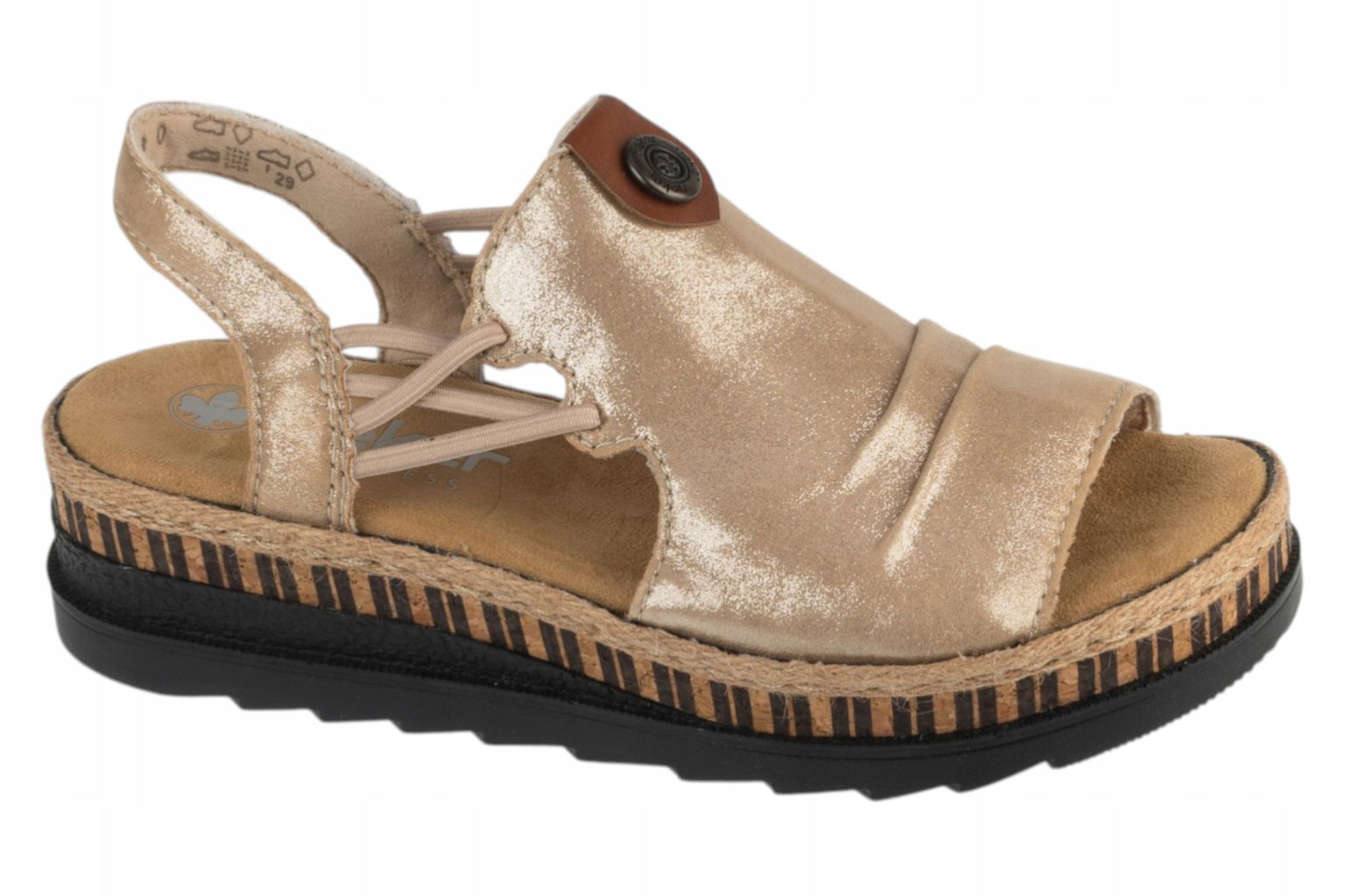 Rieker Sandals [37] Dámske sandále Béžové