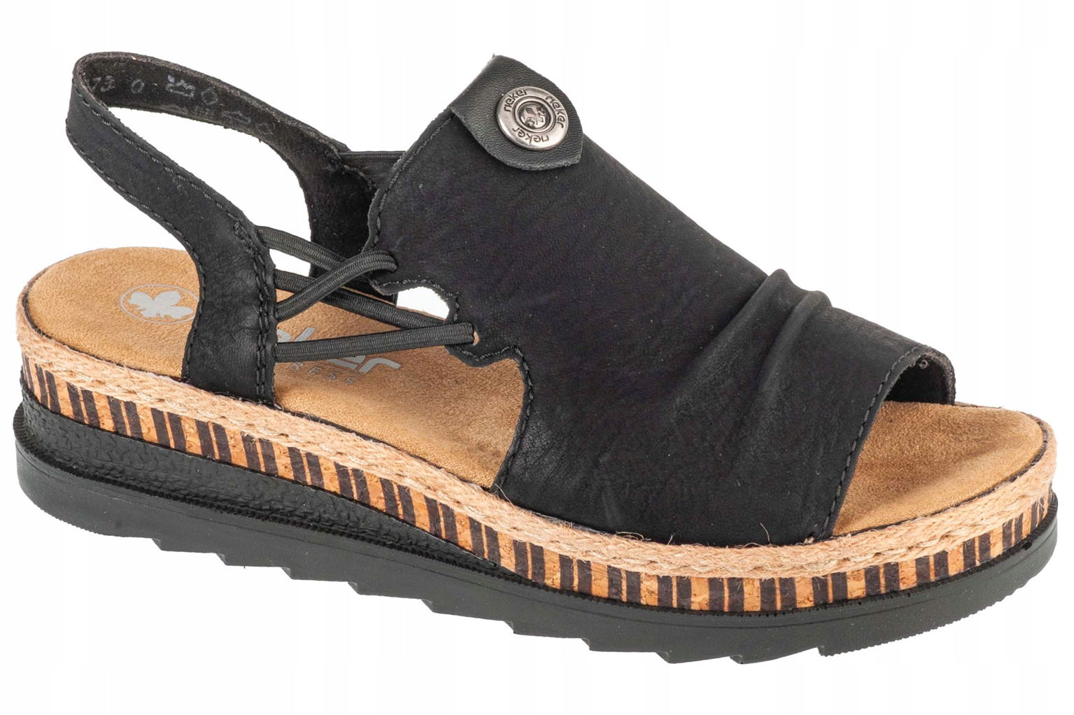 Rieker Sandals [40] Dámske sandále Čierna