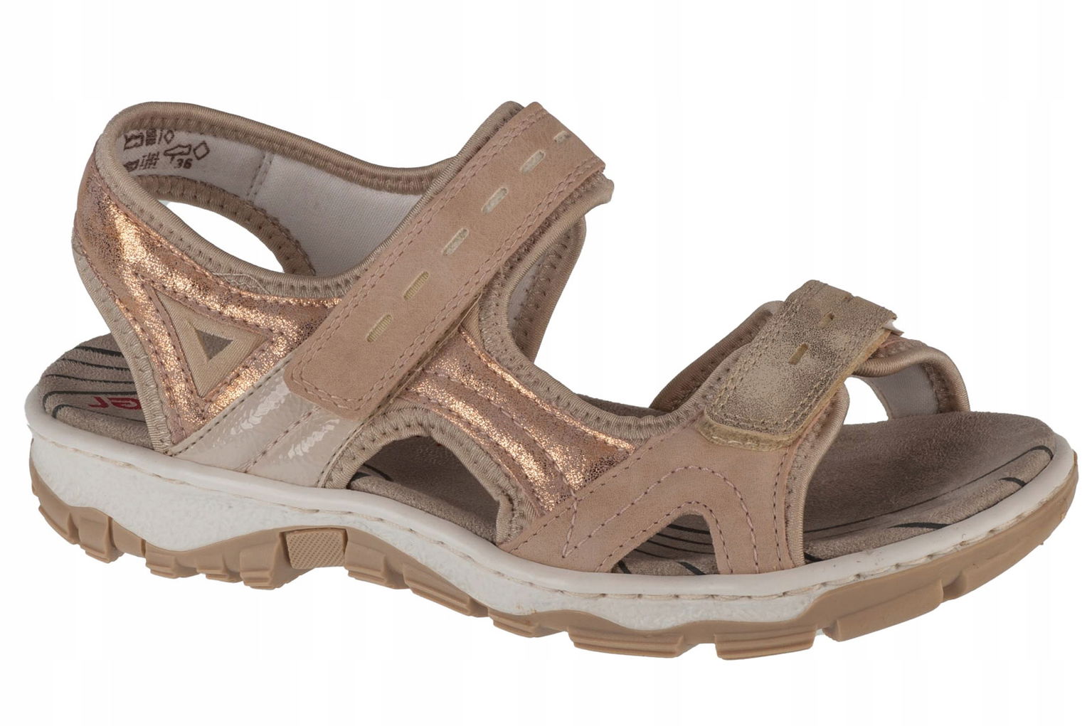 Rieker Sandals [40] Dámske sandále Ružové