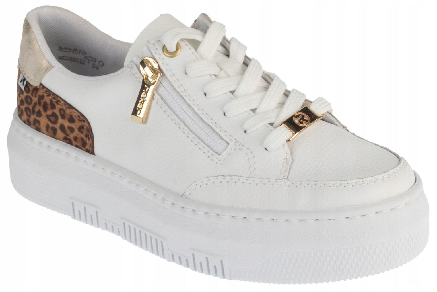 Rieker Sneakers [36] Dámske kožené tenisky, biele