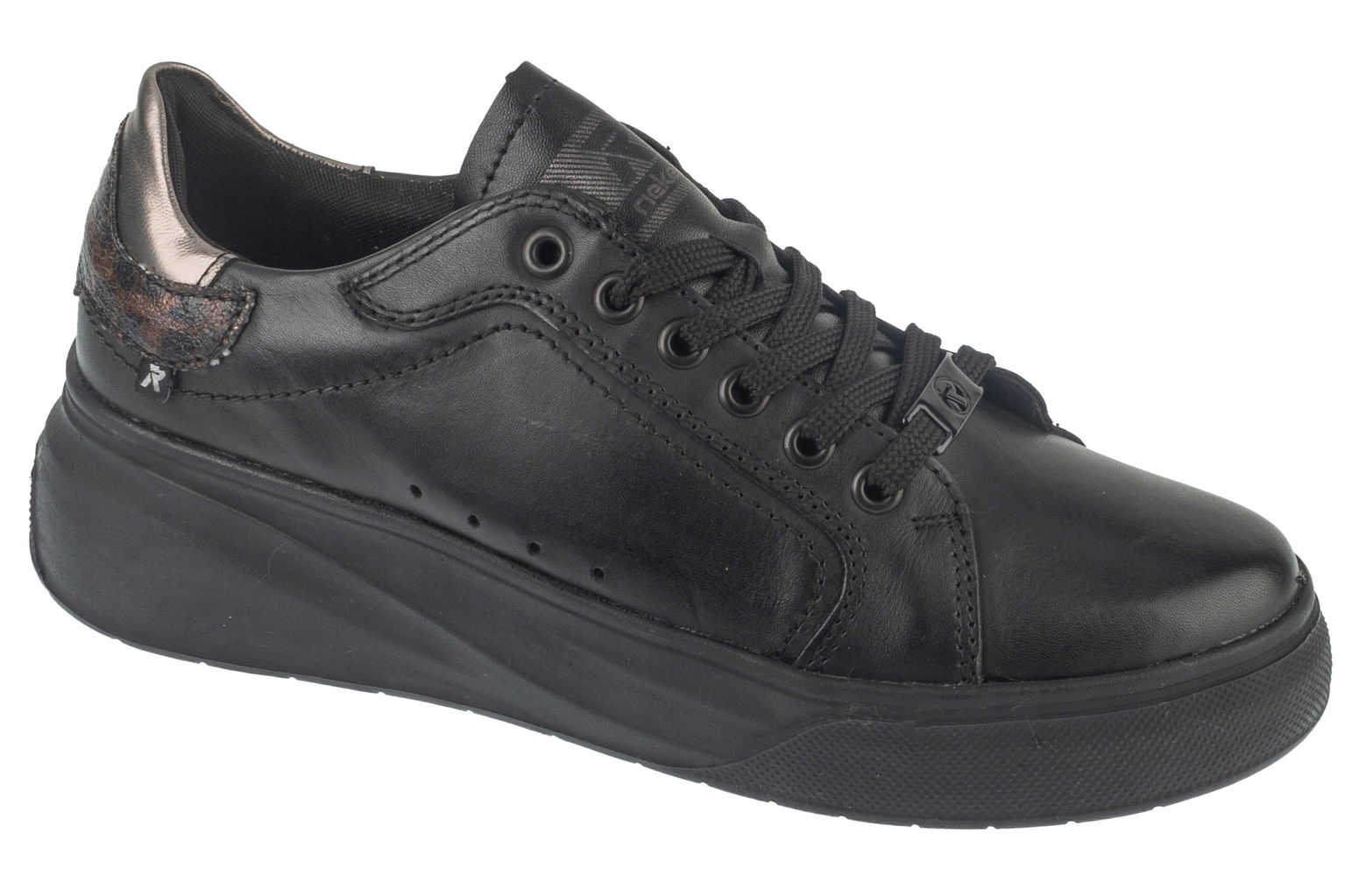 Rieker Sneakers [39] Dámske kožené tenisky čierne