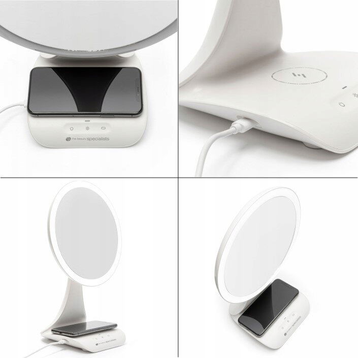 Rio Wireless Charging Mirror With Led Light X5 Magnification