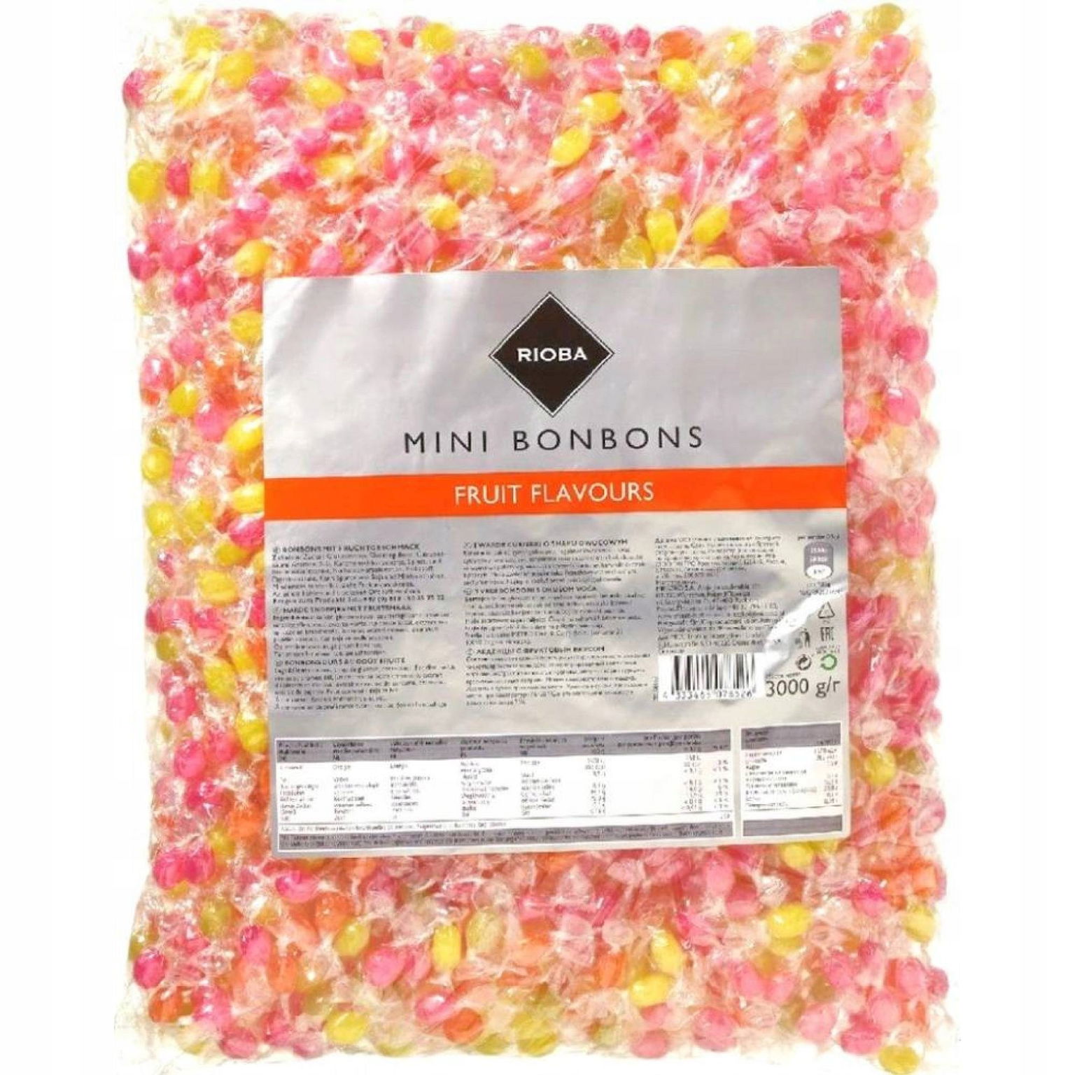 Rioba Mini Cukríky zmes ovocných príchutí 3kg
