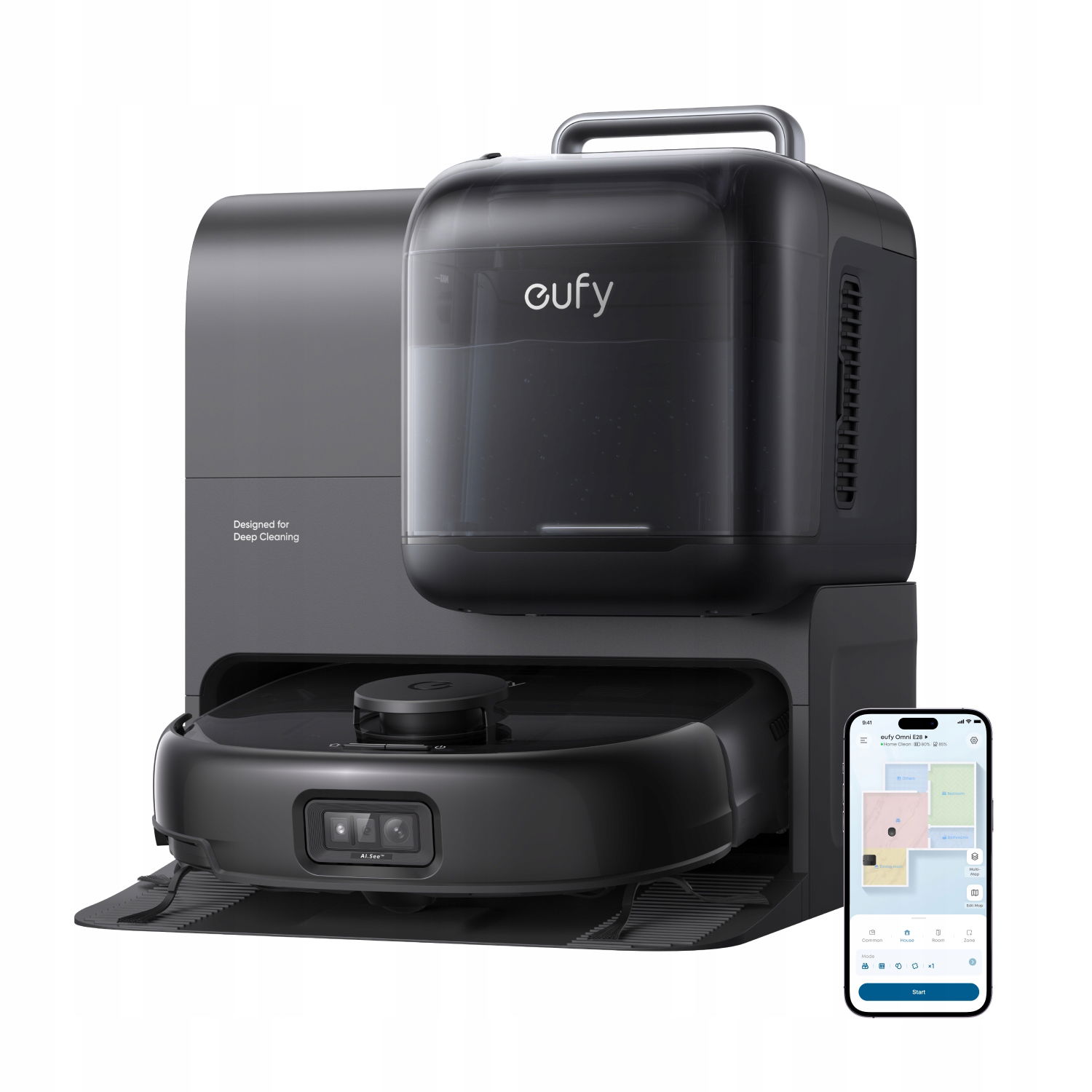 Robotický vysávač Eufy Omni E28 čierny
