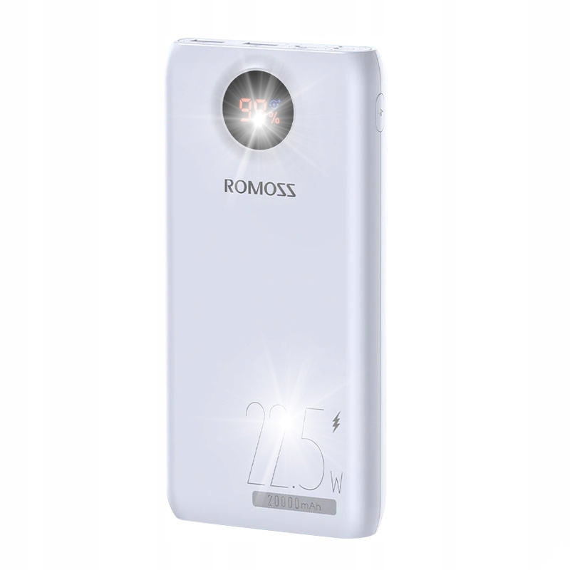Romoss Sada Silná Powerbanka 20000mah Usb-c 2x Usb-a Qc 22.5W Led s káblom