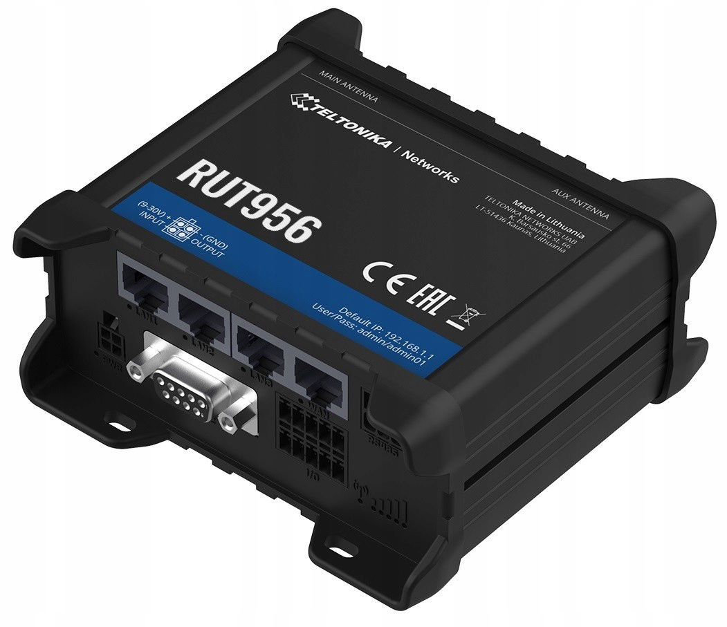 Router Lte RUT956 (Cat 4), 2G, Gnss, WiFi
