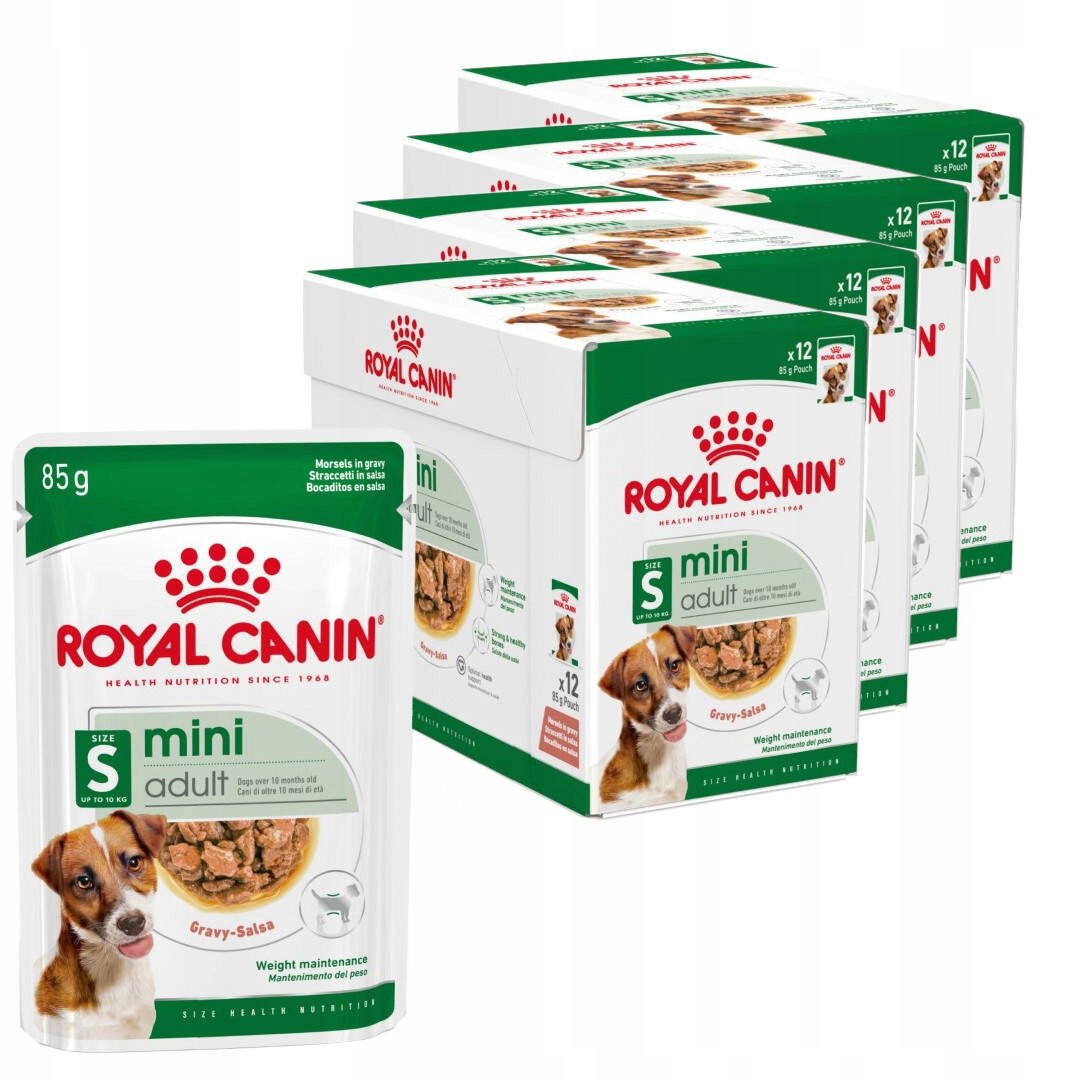 Royal Canin Shn Mini Adult 48x85g Mokré krmivo v omáčke Pre Psov Malých plemien