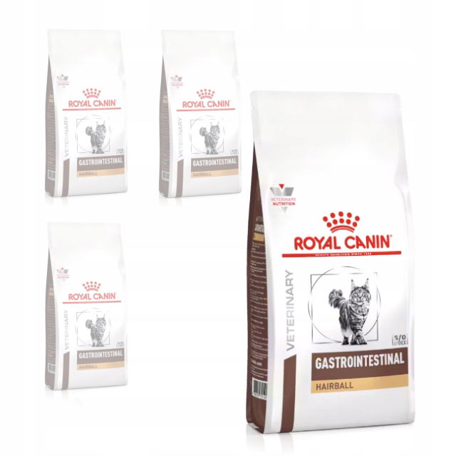 Royal Canin Veterinary Gastrointestinal Hairball 4x400g suché krmivo pre mačky