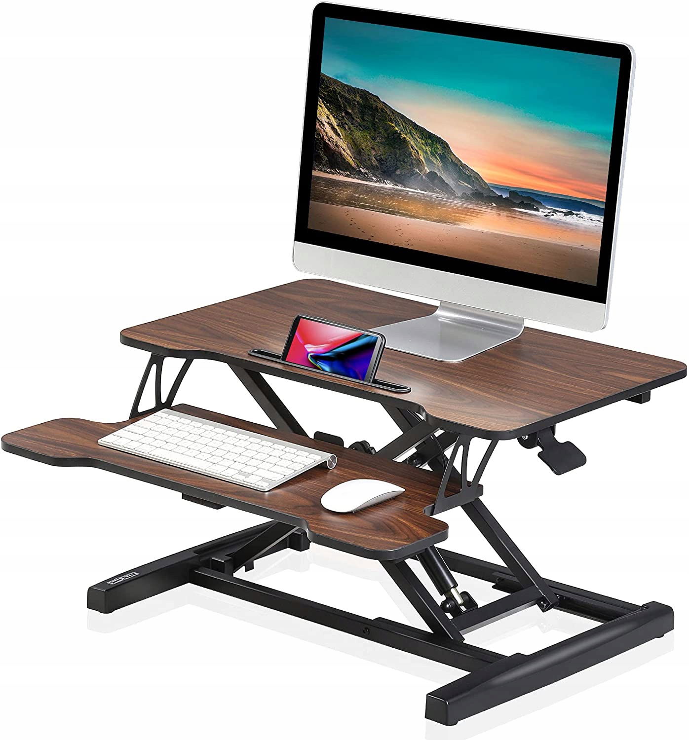 Rozkladací Stolík Pod Notebook, Regulovateľný, Hnedý 64 CM