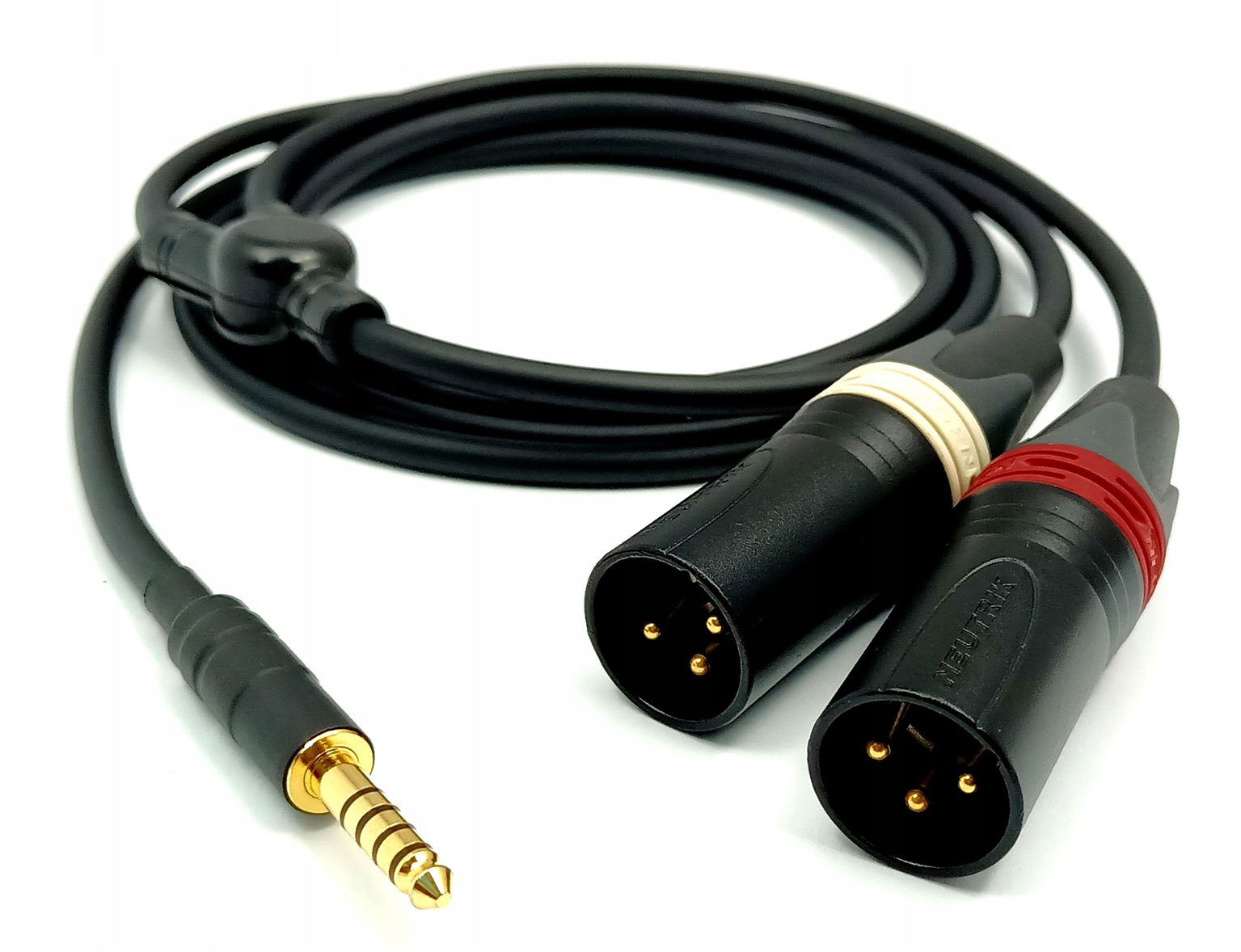Ručne vyrobený vyvážený kábel 4,4 mm 2 x Xlr Mogami 2893 3 m