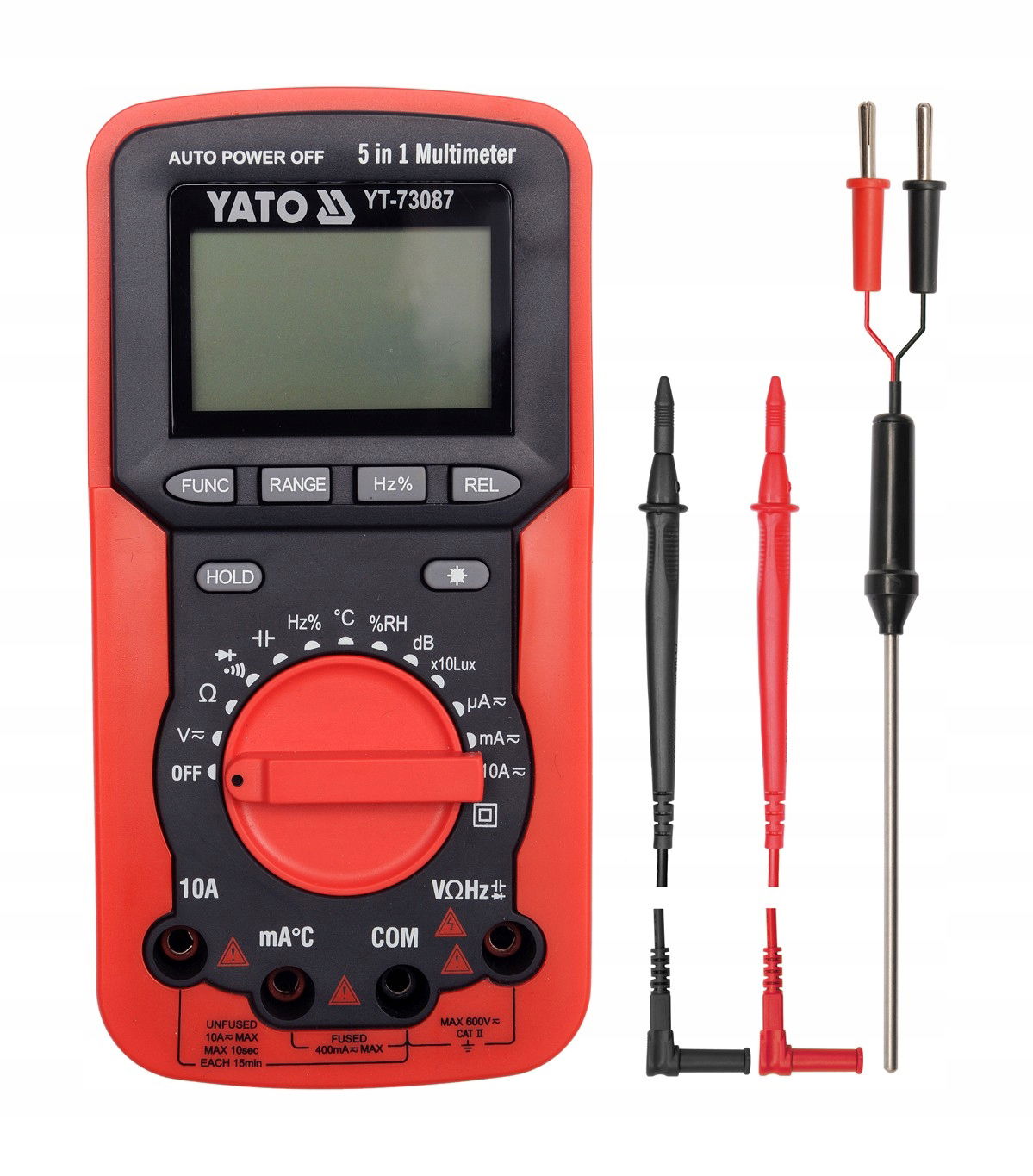 Ručný multimetr Yato YT-73087 Digitálny myltimetr 5 v 1
