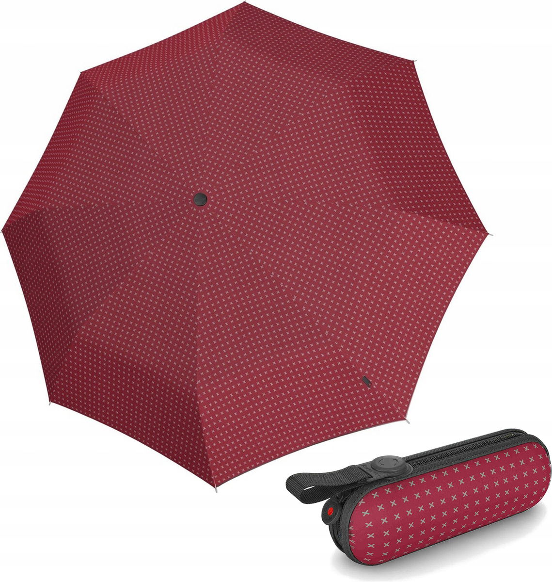 Ručný skladací dáždnik Knirps X1 Mini 2Cross