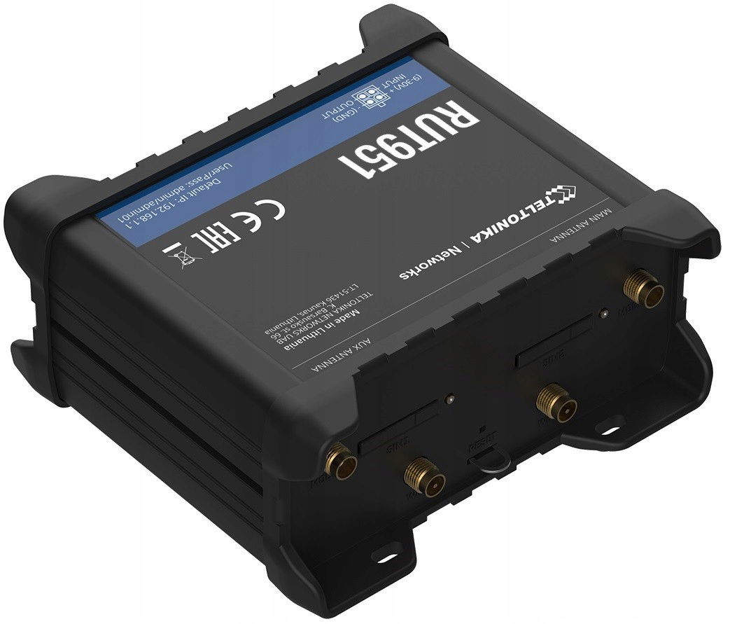 RUT951 Lte router (Cat4), 3G, 2G, WiFi, Ethernet