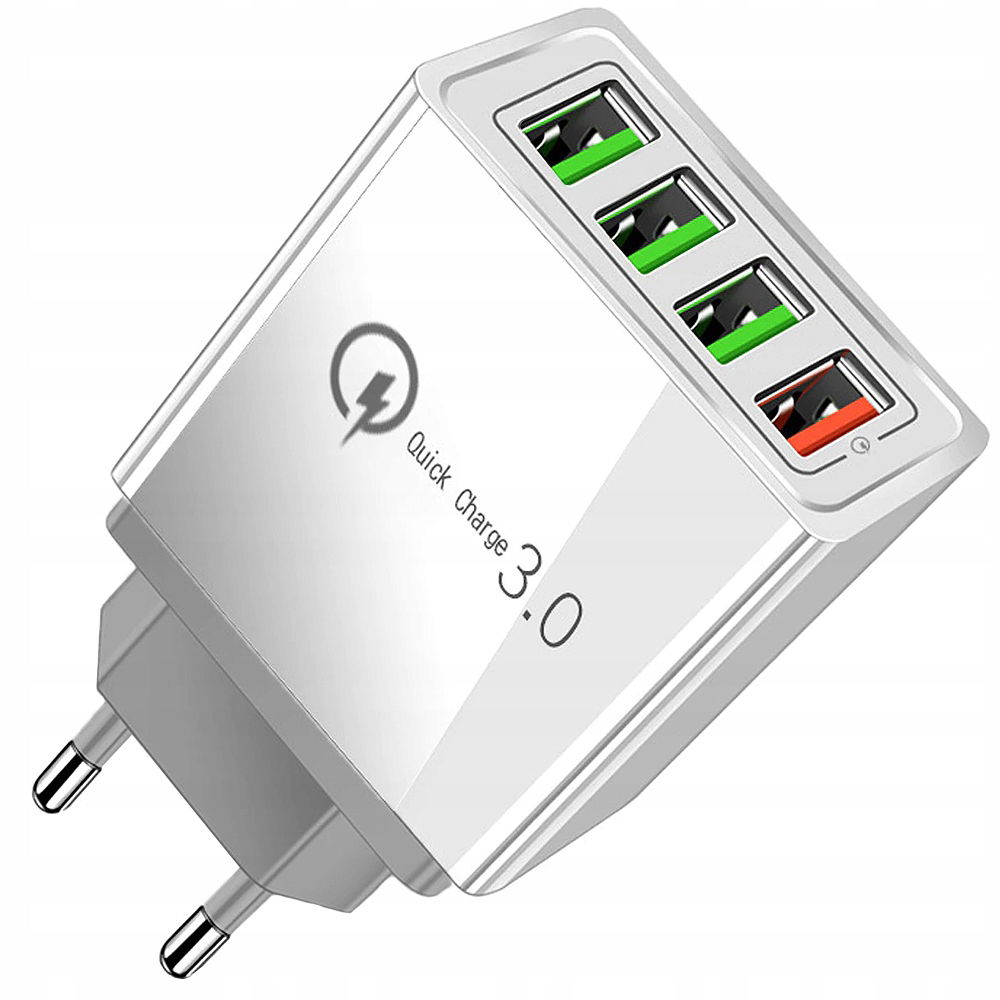 Rýchla Nabíjačka 4X Usb Quick Charge 3.0 Napájací Adaptér Kocka Telefónu