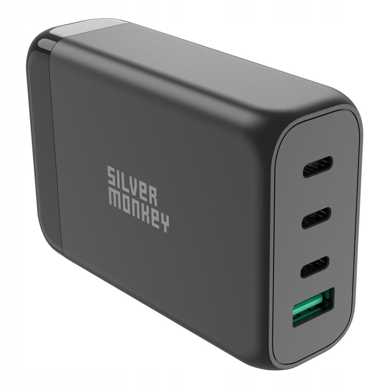 Rýchla Nabíjačka Gan 130W 3XUSB-C Usb-a Power Delivery Čierna