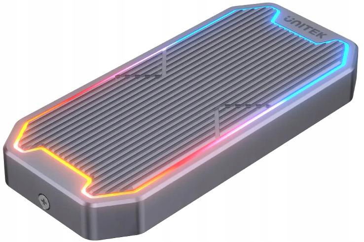 S1210B Unitek Kryt disku M.2 Ssd NVMe/SATA 10Gbps Rgb