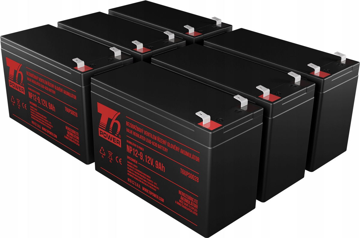 Sada batérií T6 Power pre Ups Dell K789N