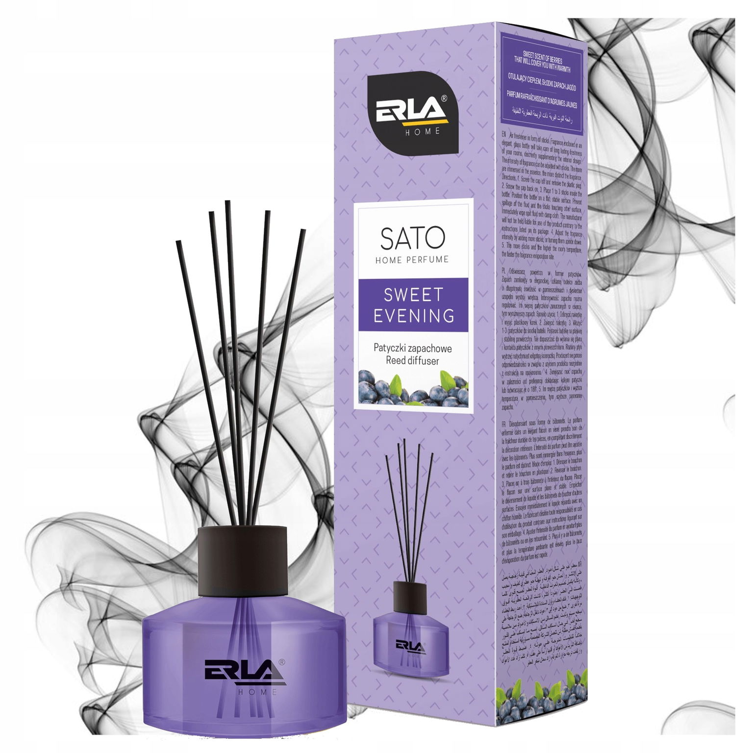 Sada Erla Sato Sweet Evening Vonné tyčinky 50 ml Osviežovač vzduchu