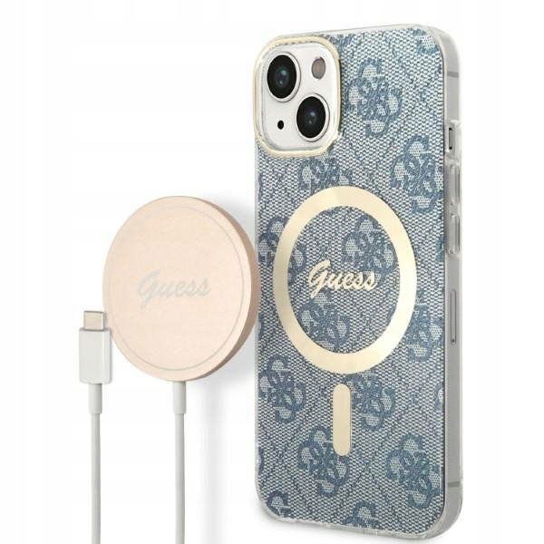 Sada Guess puzdra a nabíjačka iPhone 14 MagSafe