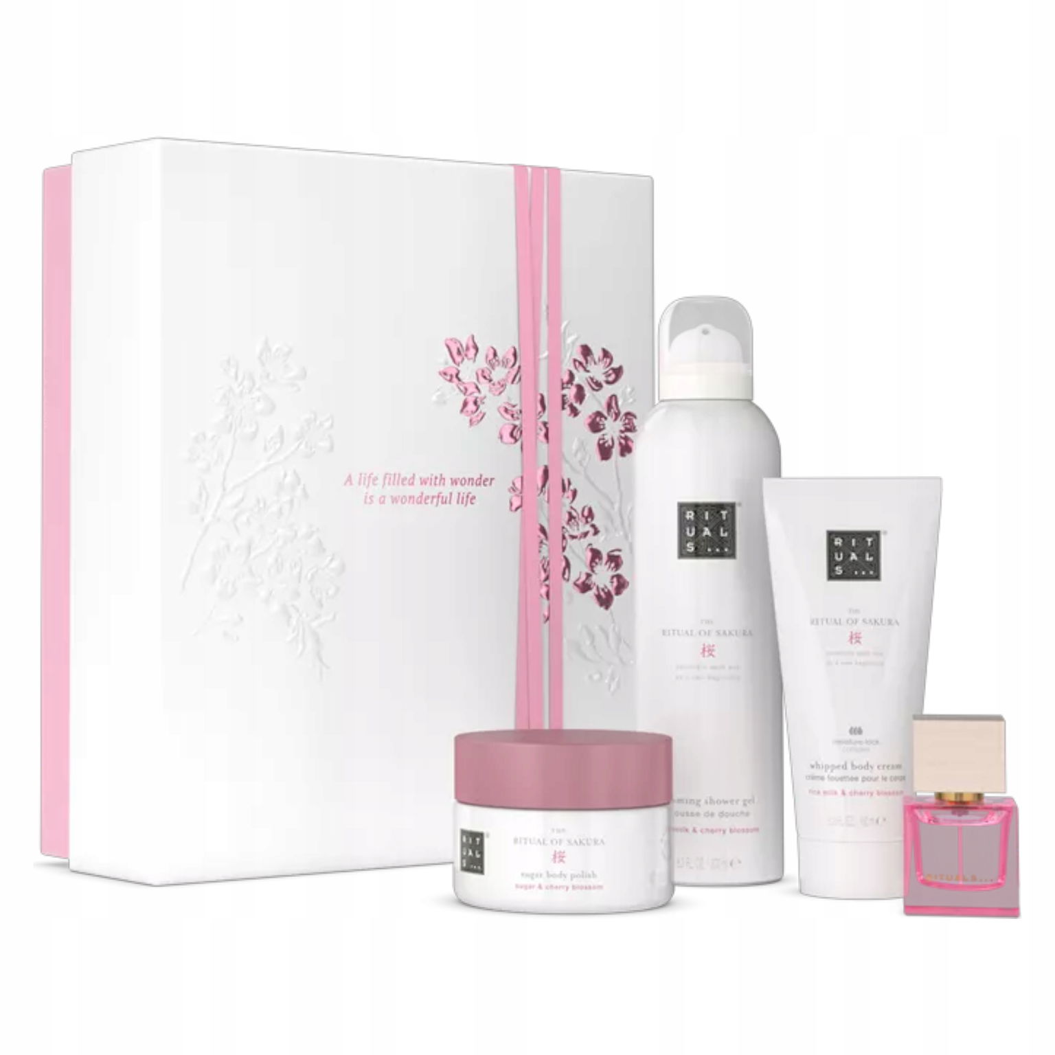 Sada Kozmetiky Rituals Sakura Krém Peeling Pena Parfém darček
