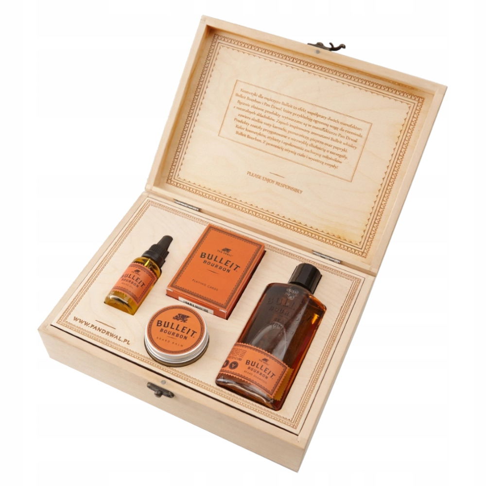 Sada na bradu Pan Drwal Bulleit Bourbon Beard Kit