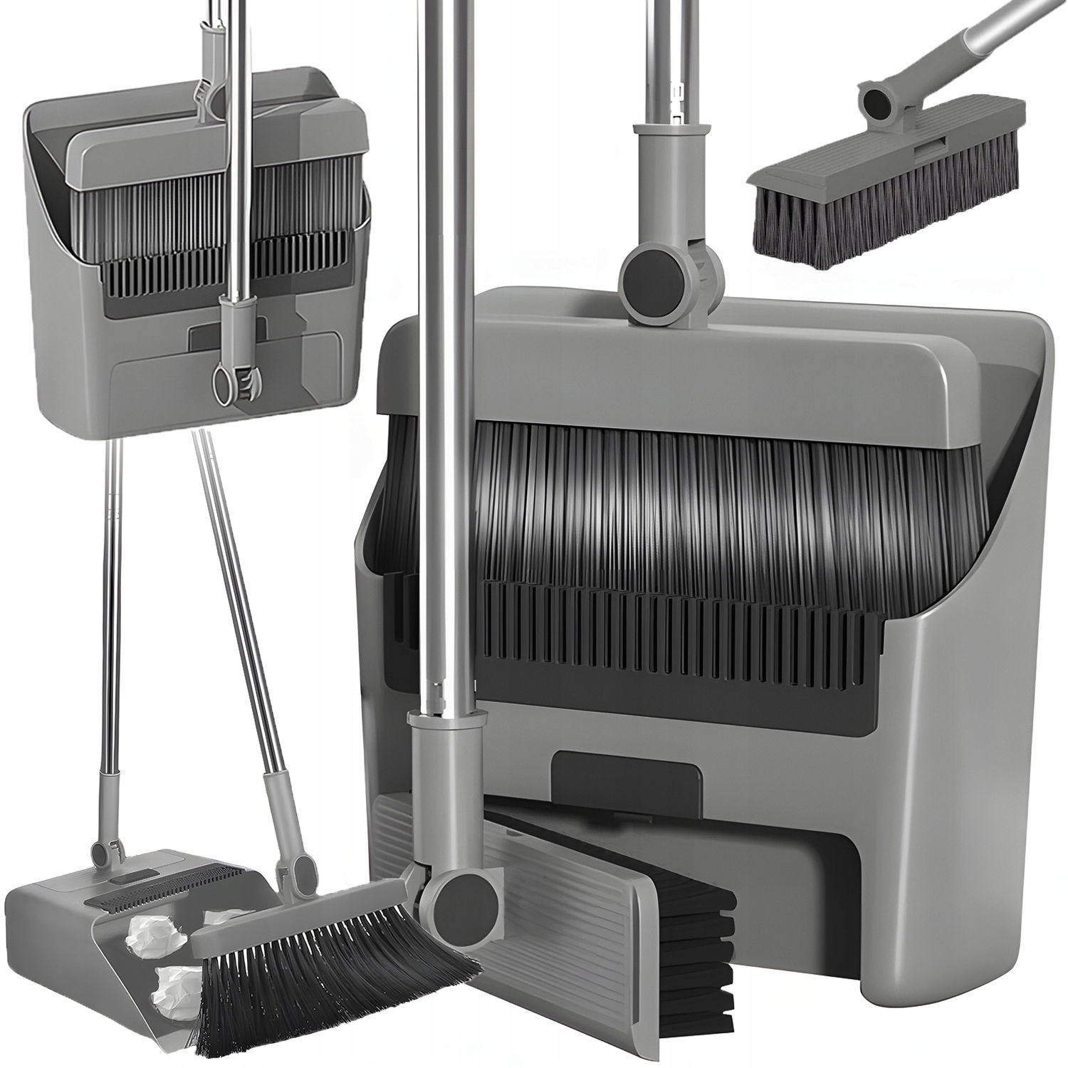 Sada Na Čistenie A Zametanie Kefa Metla Lopatka Leňoch Skladacia