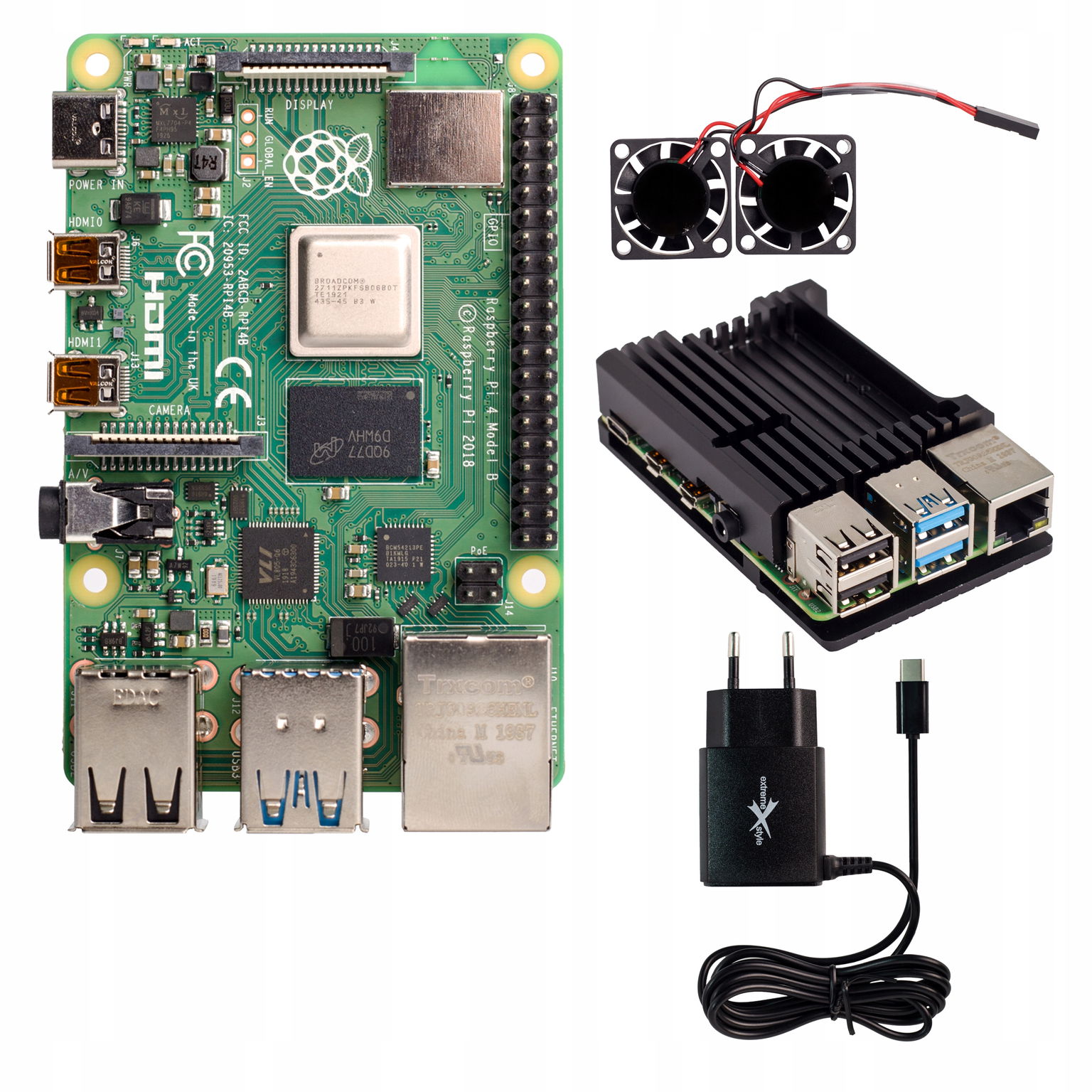 Sada Raspberry Pi 4 4 Gb s veľkým aktívnym chladením