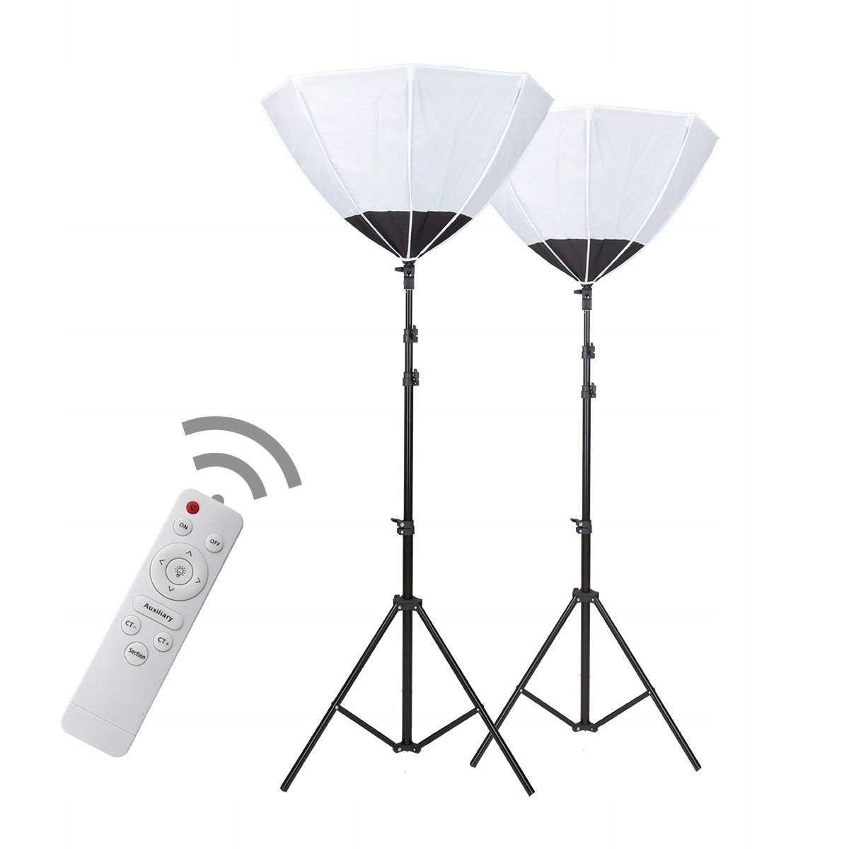 Sada s Pilotom, diaľková žiarovka 100 W, softbox 60 cm