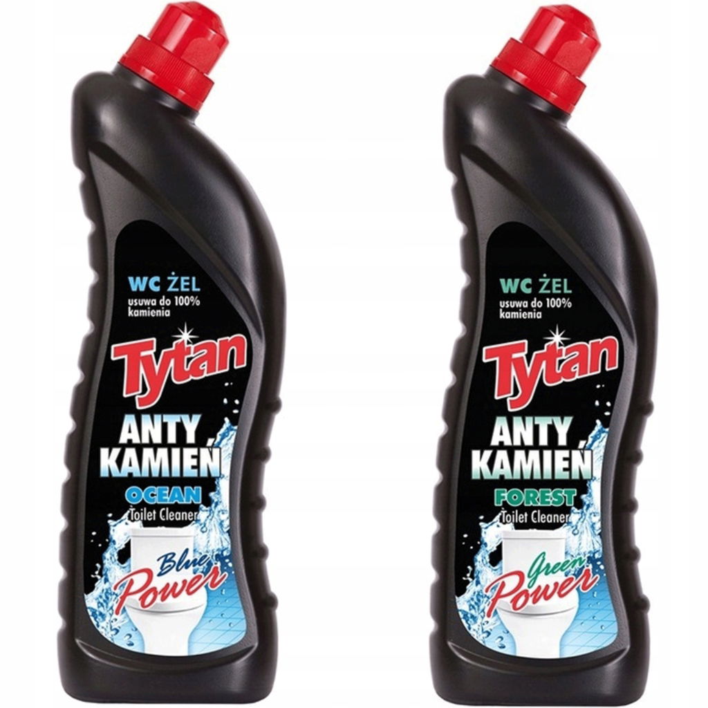 Sada Tytan Toaletný gél na toaletu proti kameňom MIX Power 2x 700 ml proti usadeninám