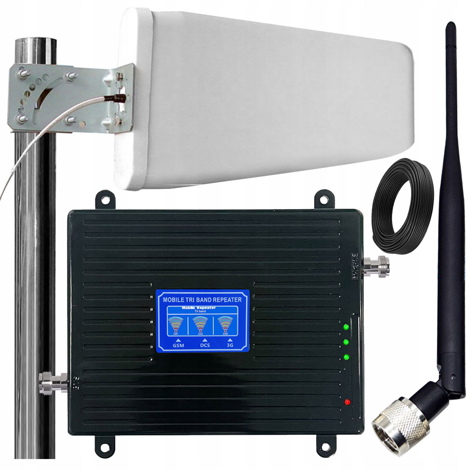 Sada Zosilňovača Signálu Dosahu Internetu Gsm 3G 4G Lte 2 Antény