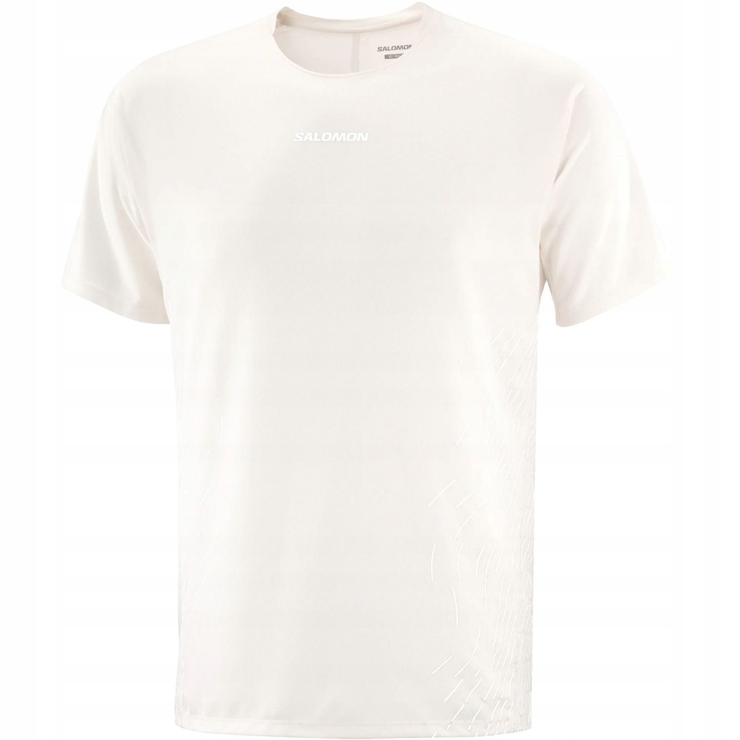 Salomon Sense Aero Ss Tee Gfx M [M] Pánske tričko Polyester Biele
