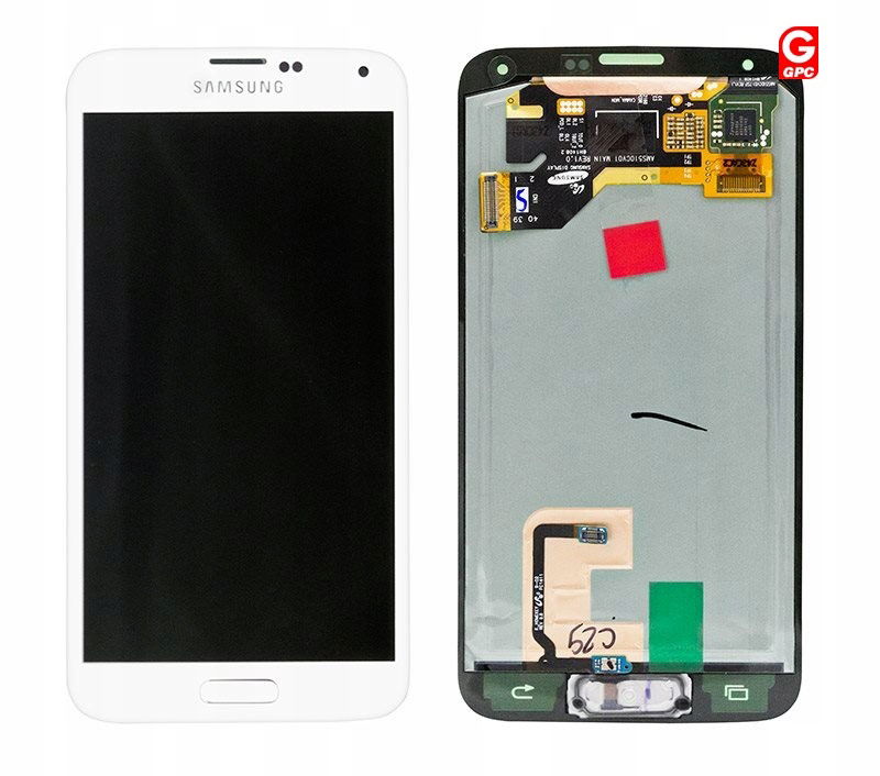 Samsung G900F Galaxy S5 LCD displej Touchscreen GH97-15959A White