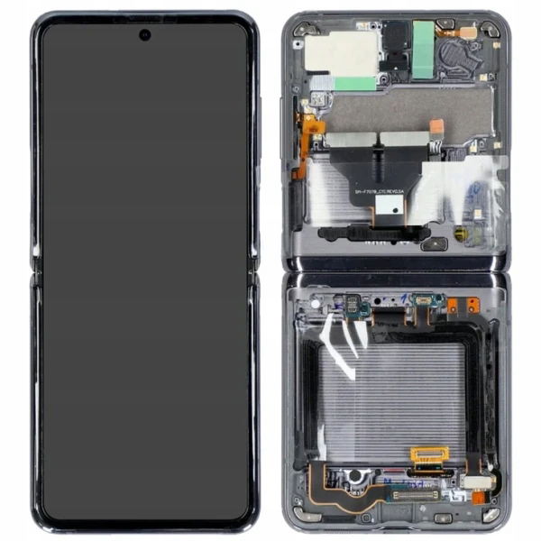 Samsung Galaxy Flip 5G LCD Display Touchscreen Frame Grey