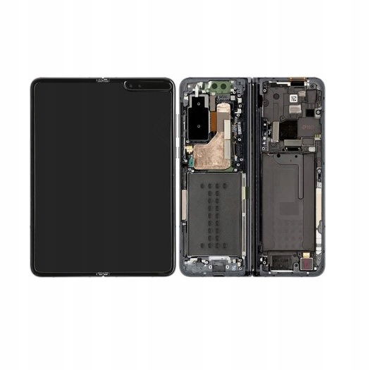 Samsung Galaxy Fold LCD Display Touchscreen Frame Cosmos Black