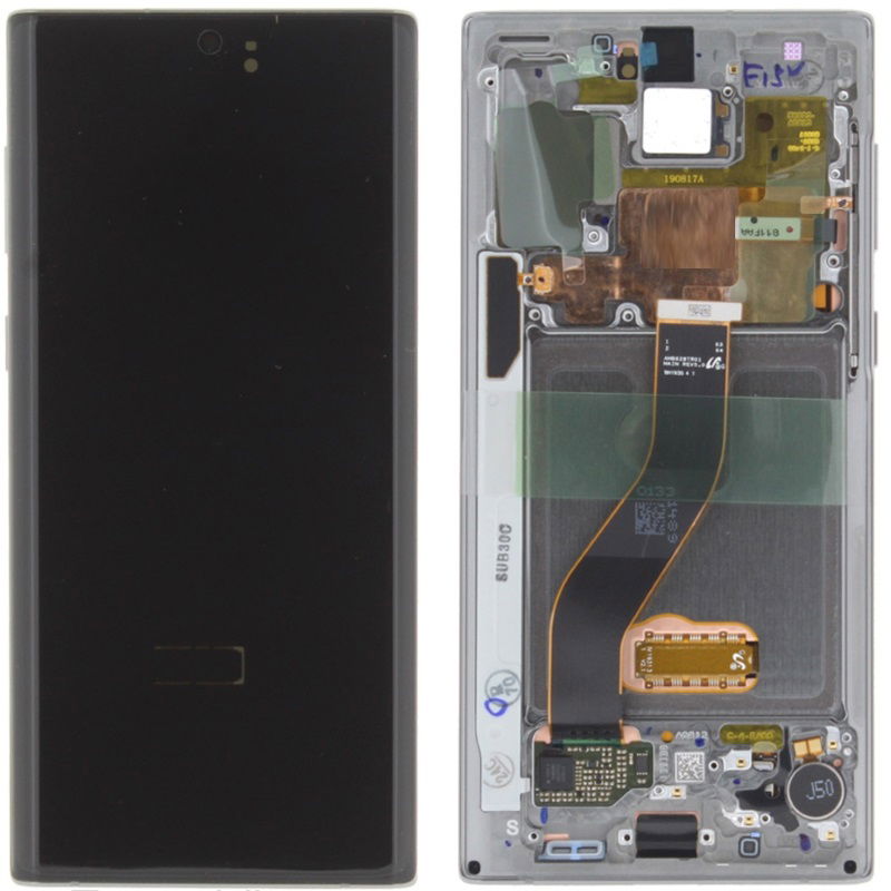 Samsung Galaxy Note 10 LCD Display Touchscreen Frame/Aura Glow/Silver