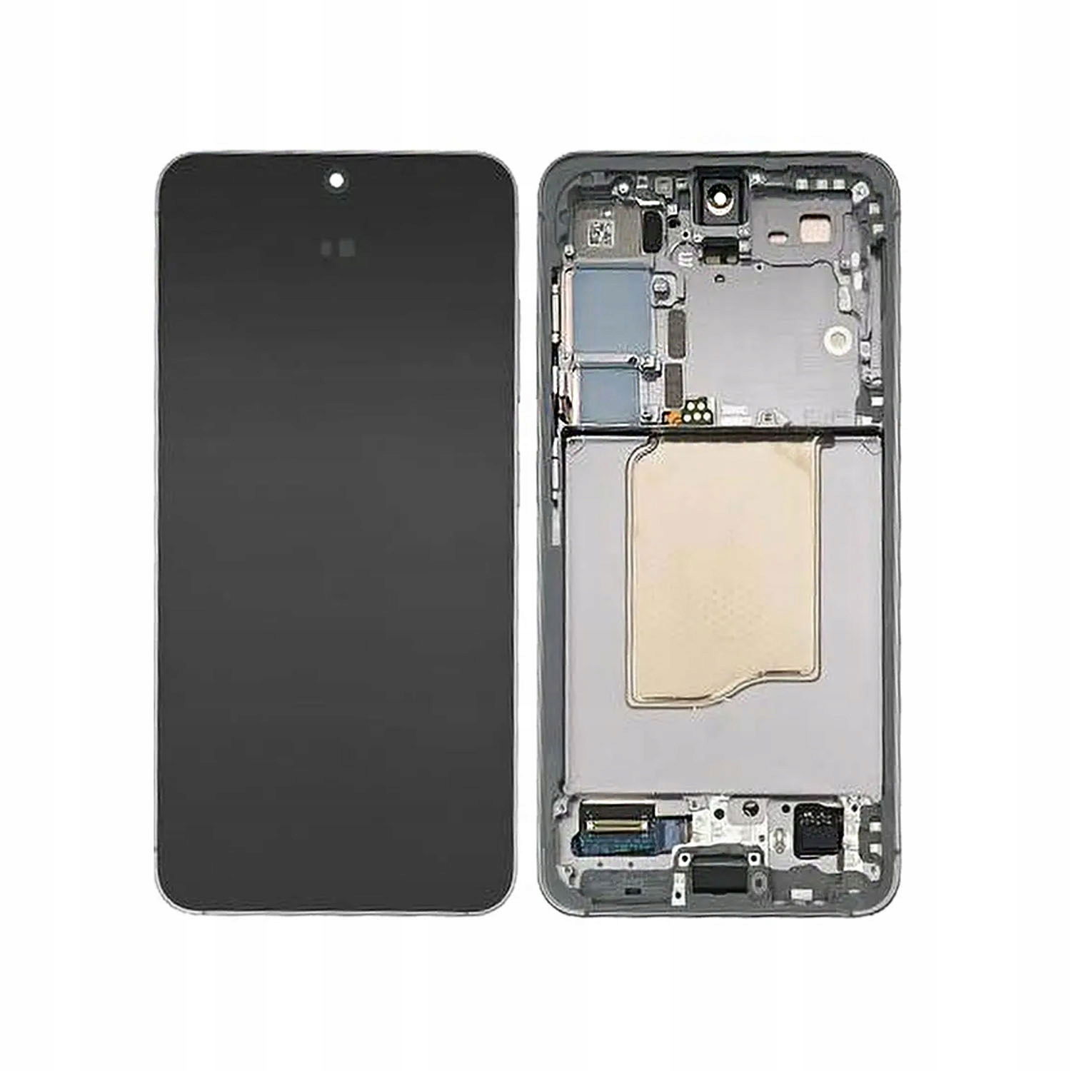Samsung Galaxy S25 LCD displej Touchscreen rám Silver