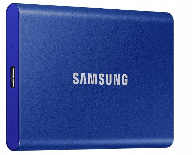 Samsung T7 prenosný Ssd disk 2TB rýchlosť až 1050 MB/s USB3.2 modrý